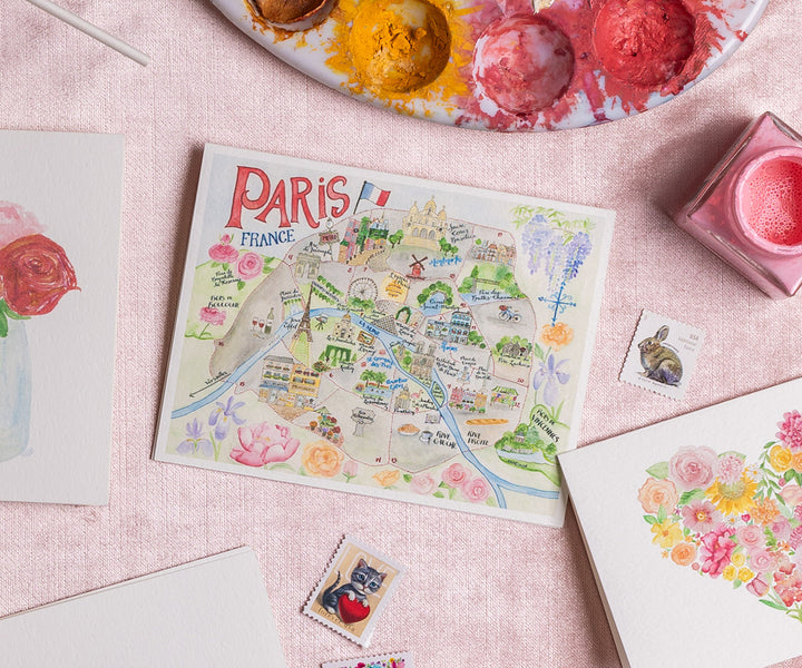 Paris, France Note Cards