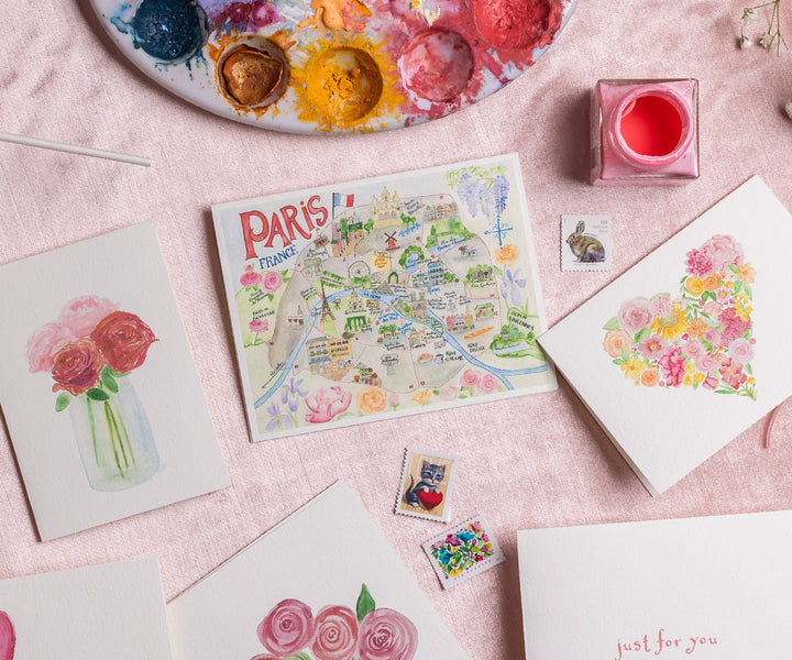 Paris, France Note Cards