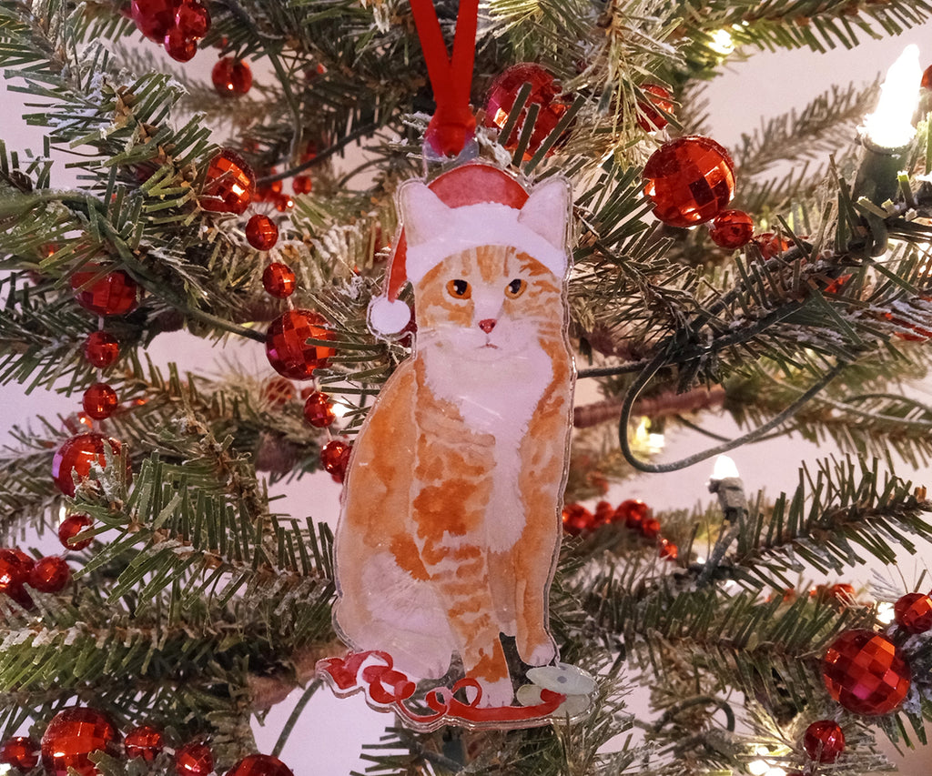 ginger cat ornament