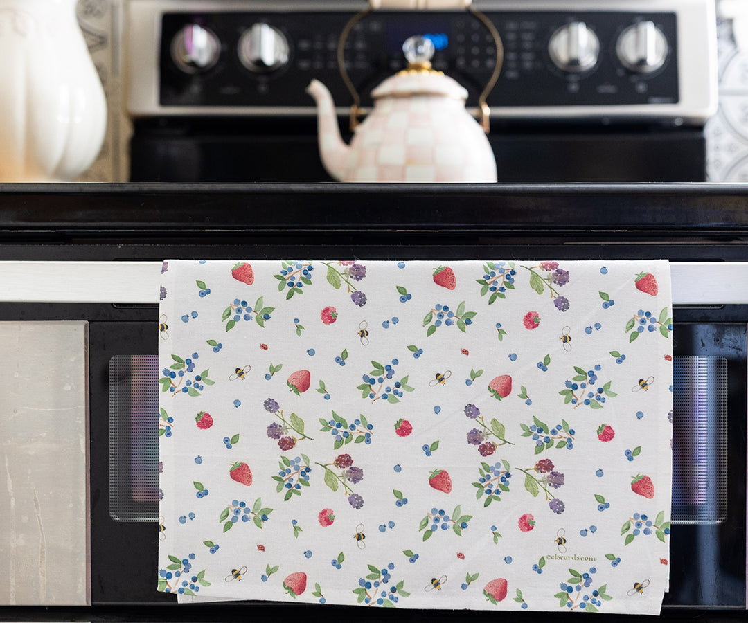 Mixed Berries Tea Towel