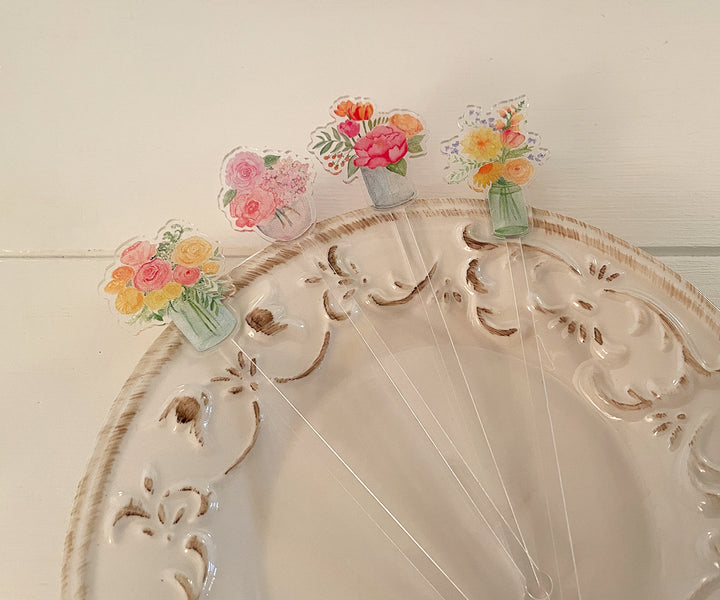 Beautiful Bouquets Acrylic Stir Sticks
