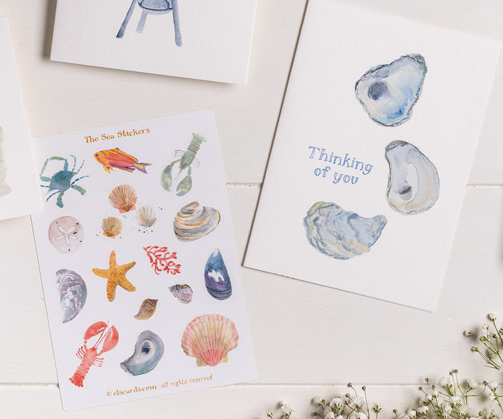Oysters Thinking of You Card