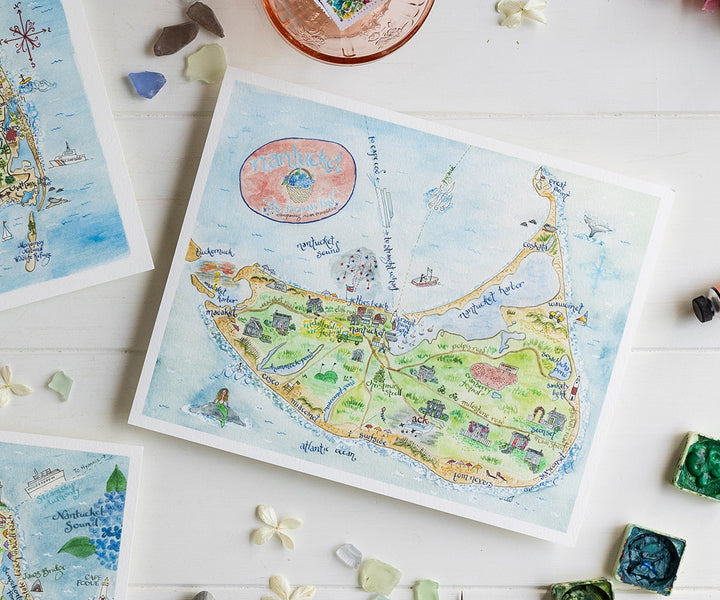 Map of Nantucket, MA