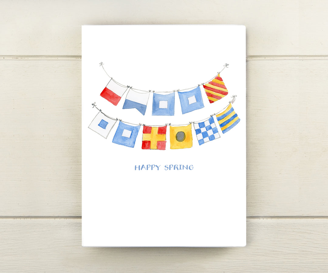 Nautical Flags Spring Card