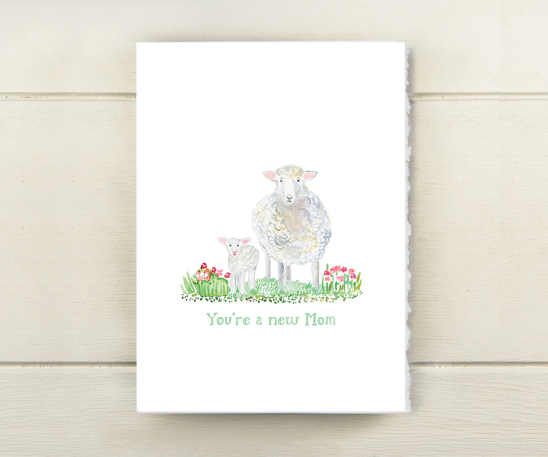 New mom sheep card