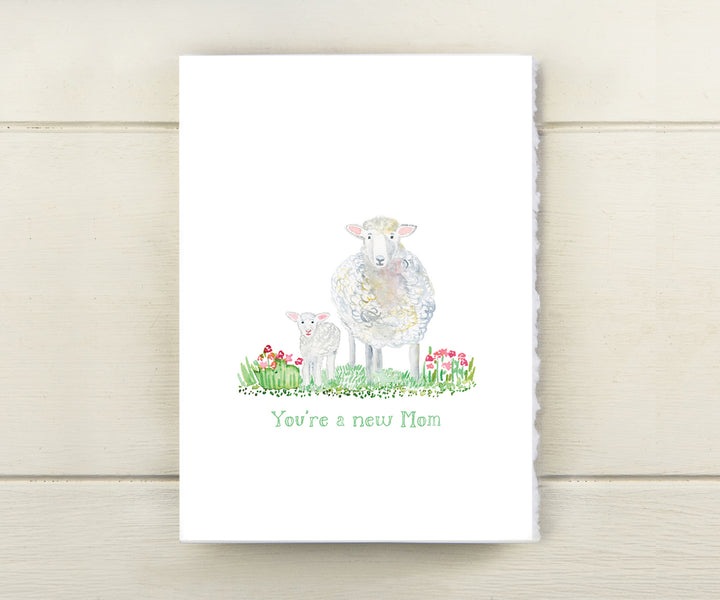 New mom sheep card