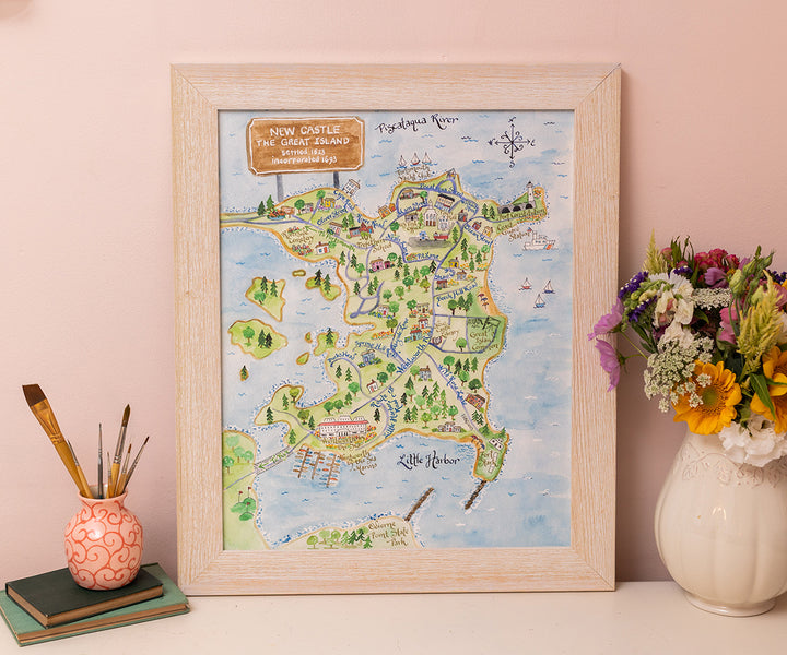 Map of New Castle, NH