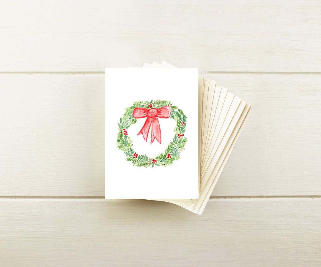 New Wreath Holiday Note Cards