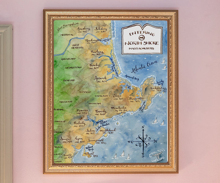 Map of North Shore Massachusetts