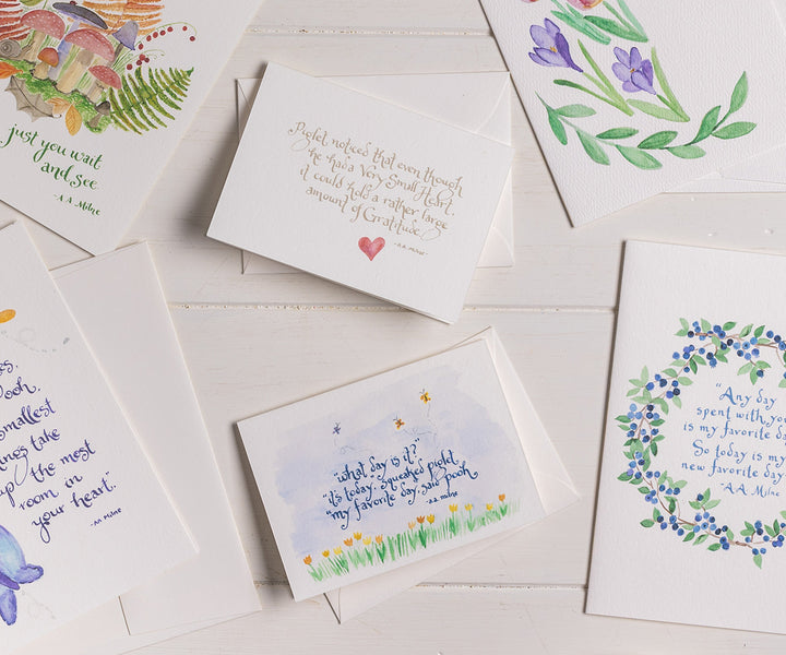 Pooh Quote Note Cards