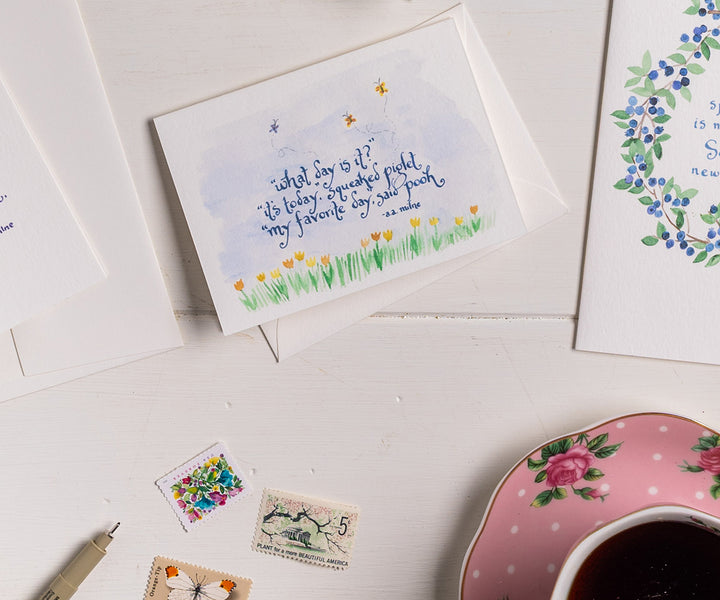 Pooh Quote Note Cards