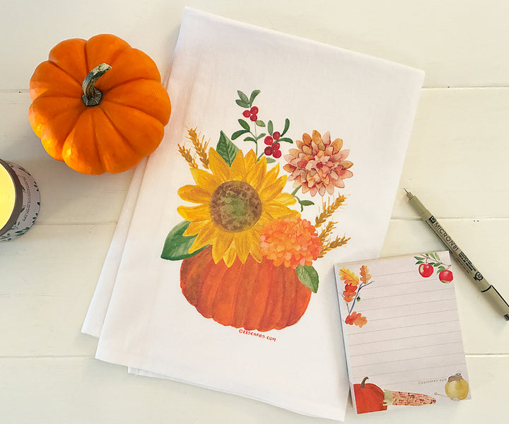 Autumn Centerpiece Tea Towel