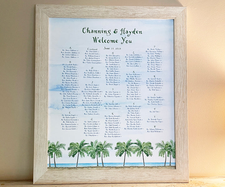 Palm Trees Seating Chart