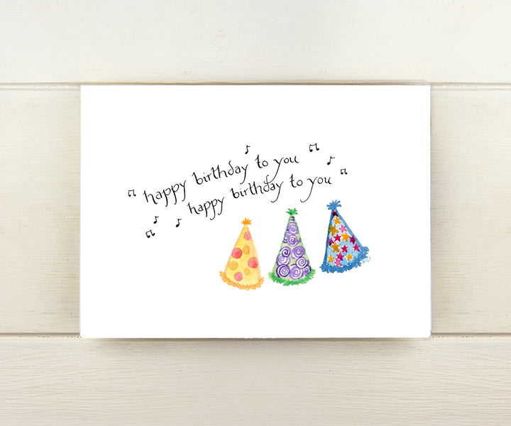 Party Hats Birthday Card