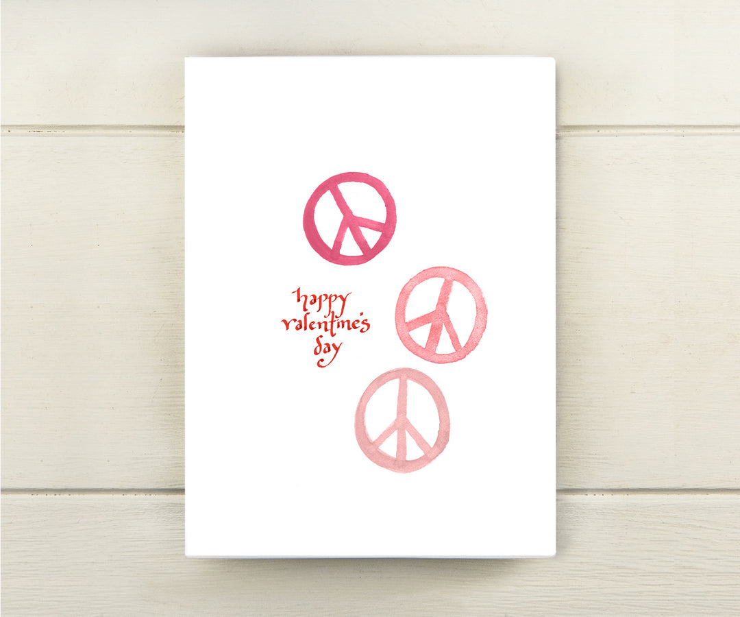 Peace Signs Valentine Card