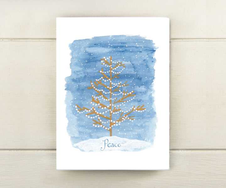 Peace Tree Holiday Card