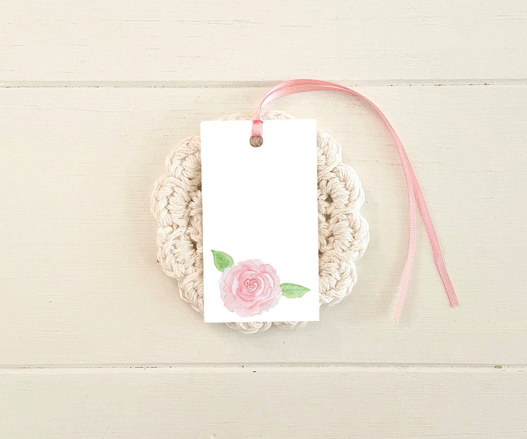 Perfect Pink Rose Gift Tags
