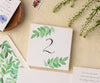 Green Vines Table Number