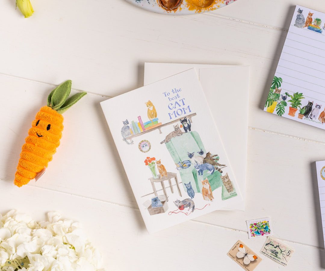 Cat Mom Mother's Day Card