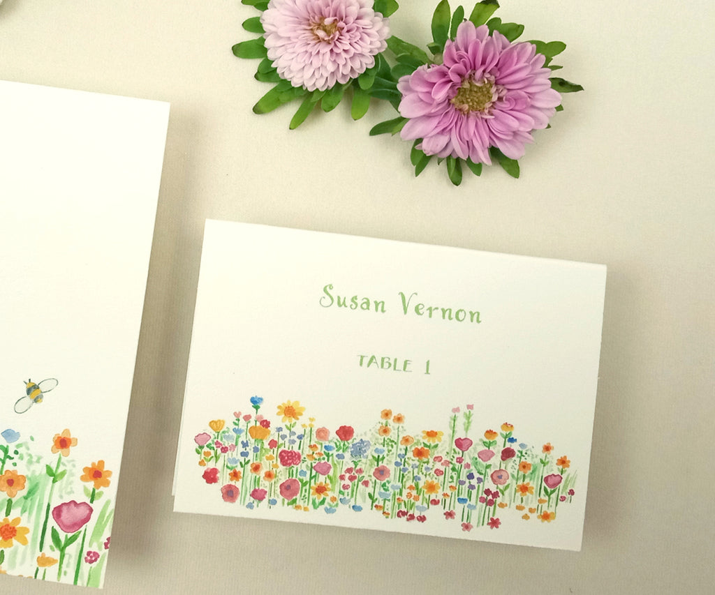 wildflowers place card