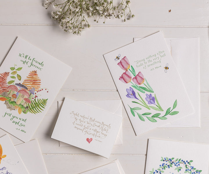 Pooh Doing Nothing Card