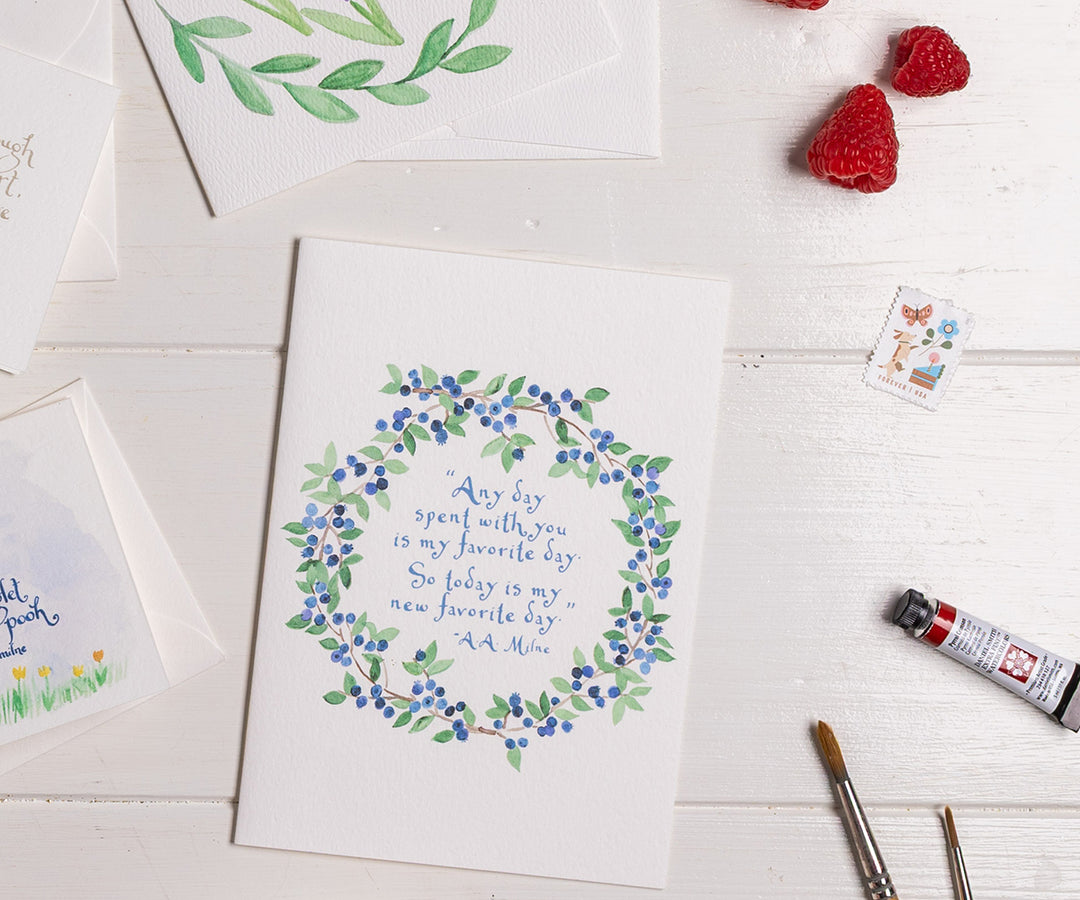 Pooh Favorite Day Quote Card