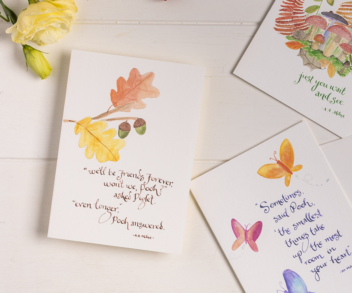 Pooh Friends Forever Quote Card – El's Cards