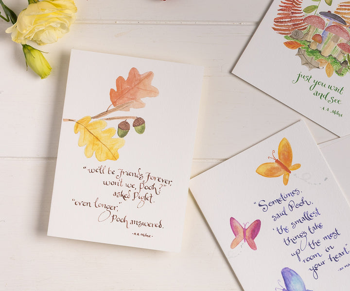 Pooh Friends Forever Quote Card