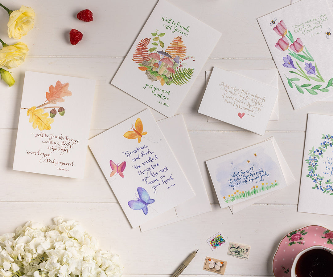 Smallest Things Pooh Quote Card