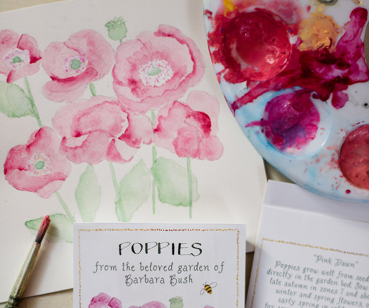 Red Poppies Sympathy Card