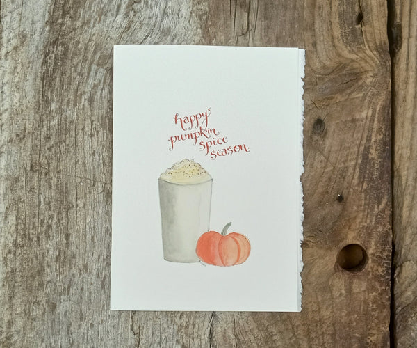 Pumpkin spice card