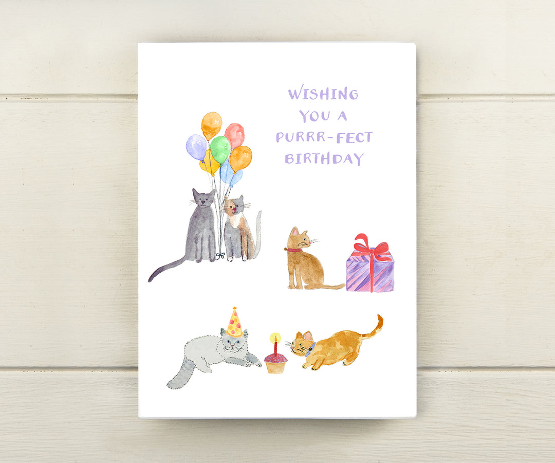 Purrrr-fect Birthday Card