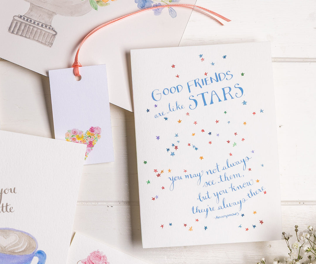 Stars Friendship Quote Card