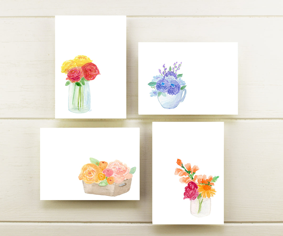 Romantic Bouquet Note Cards