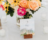 Salty Air Table numbers Sarah Morrill Photography