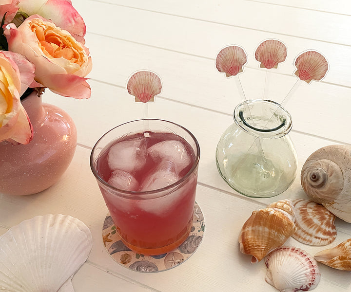 Scallop Shell Stir Sticks
