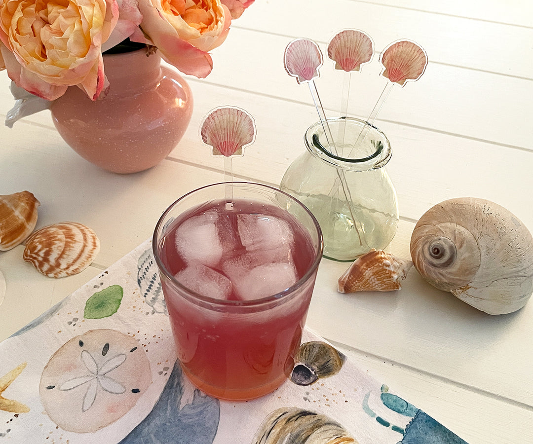 Scallop Shell Stir Sticks