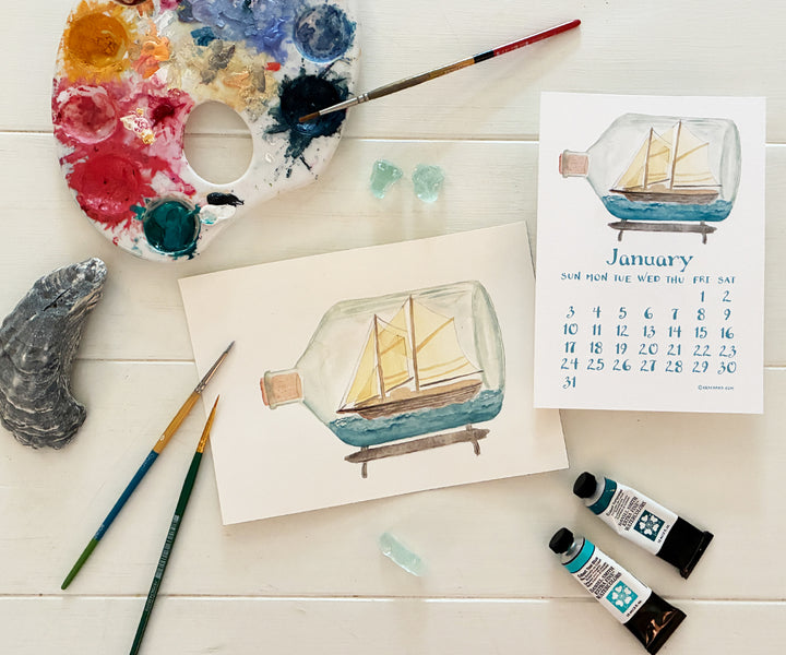 2027 The Sea Desk Calendar