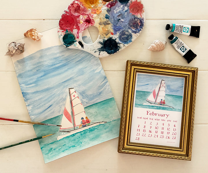 2027 The Sea Desk Calendar