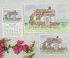 Nantucket cottage painting and calendar