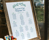 Blueberries seating chart by Heidi Kirn photography