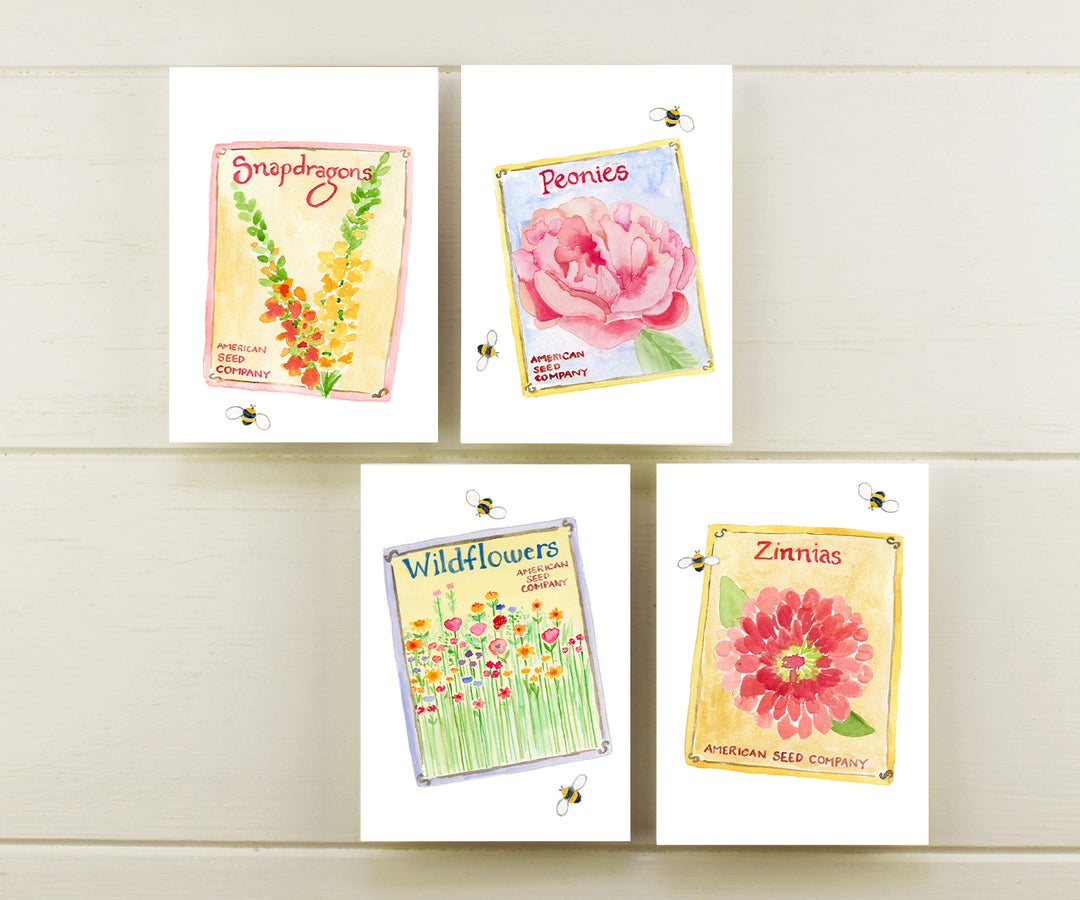 american seed flower packets Seed Packet Note Cards – El's Cards