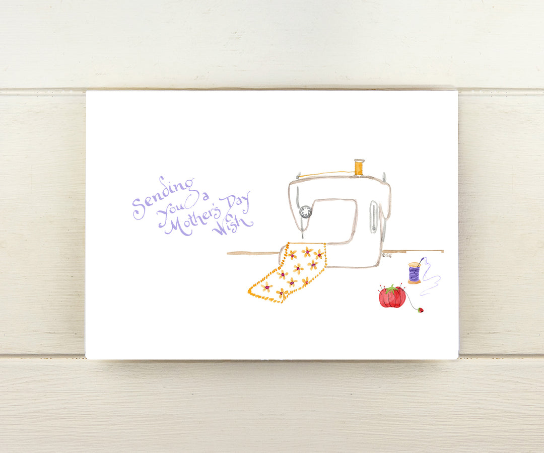 Sewing Machine Mother's Day Card