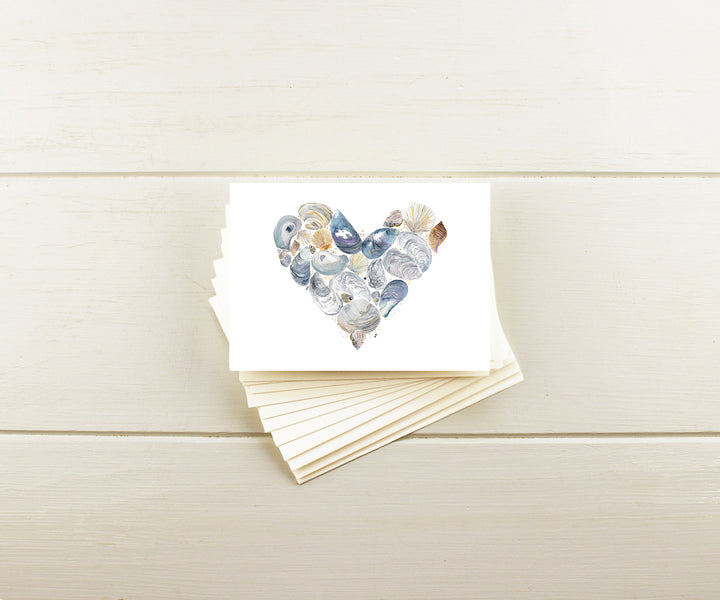 Shell Heart Note Cards