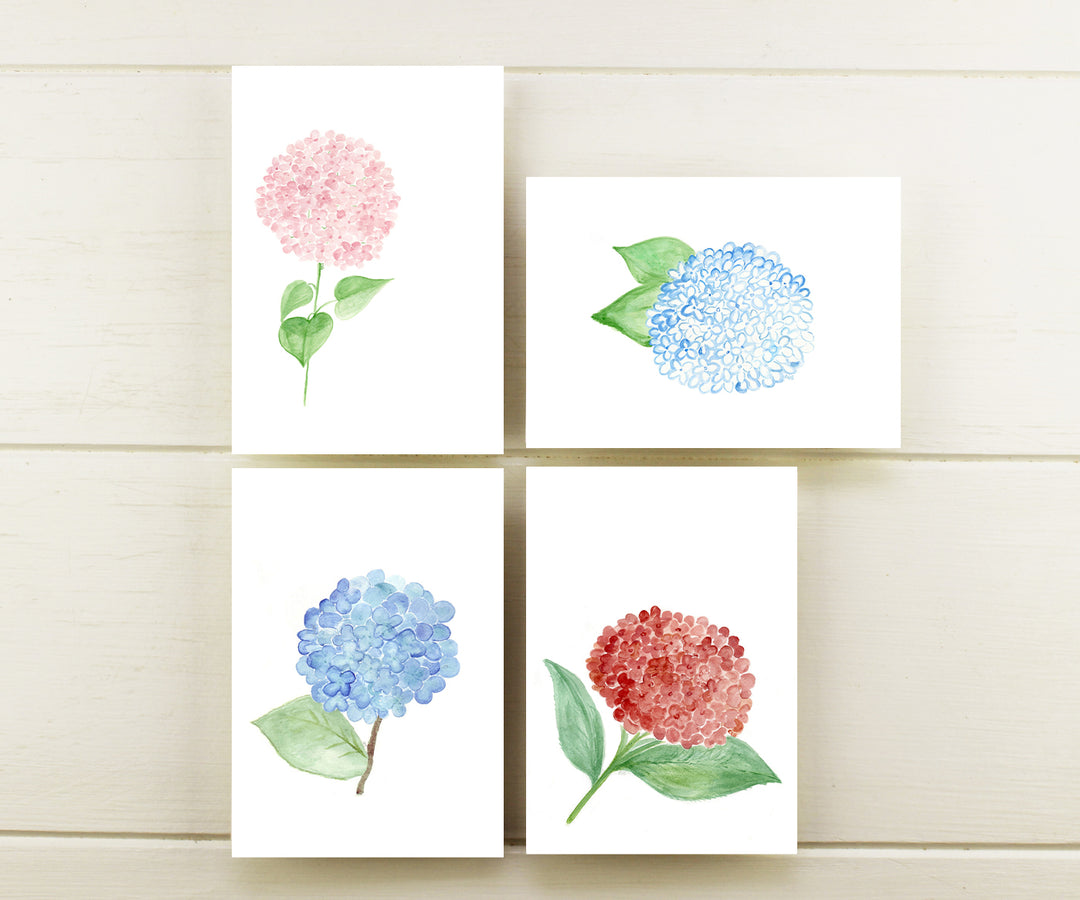 Single Hydrangea Note Cards
