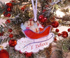 Santa's sleigh ornament