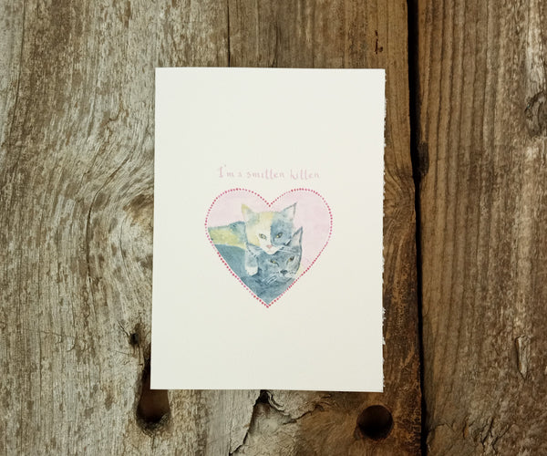 Smitten Kitten Valentine Card