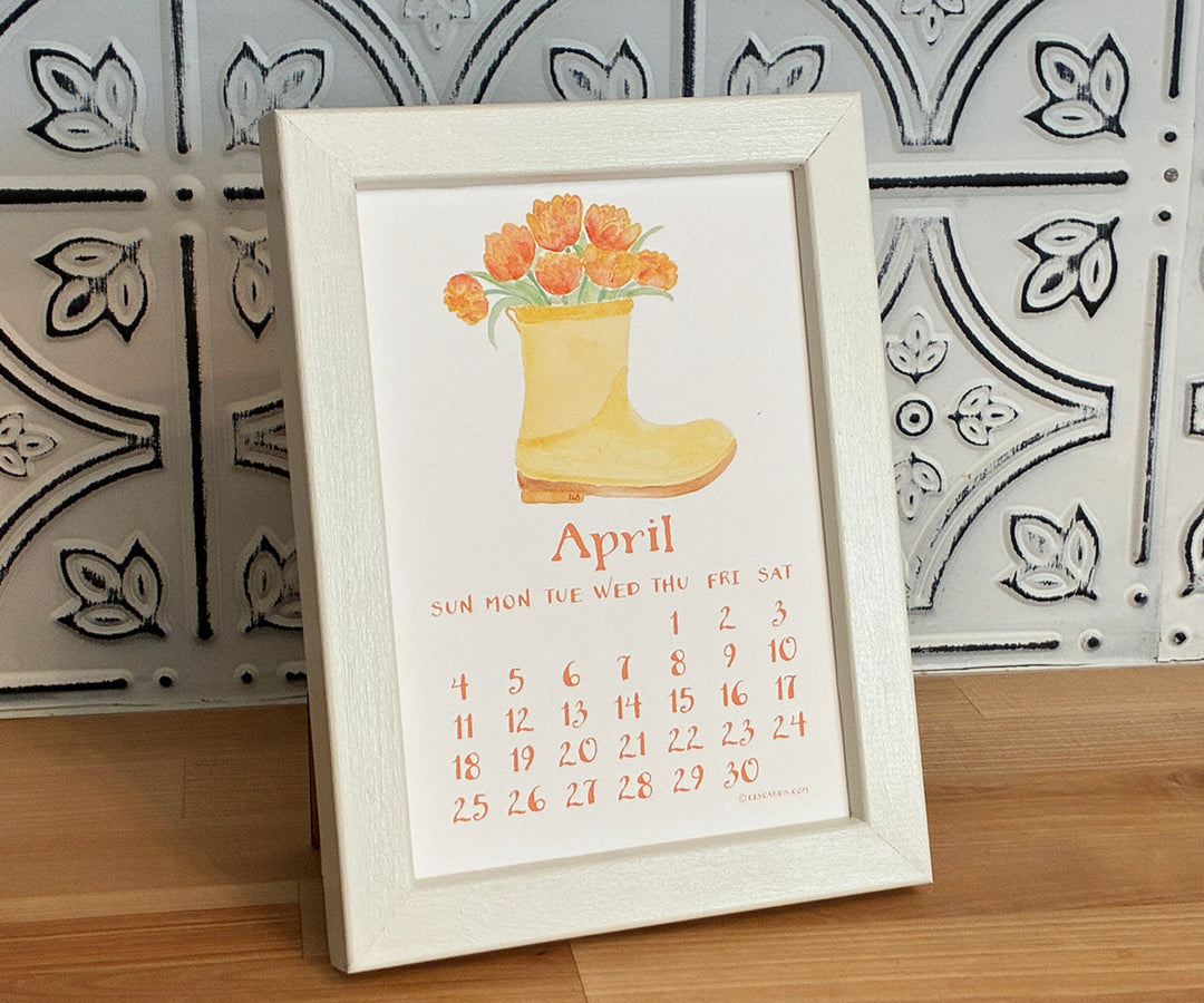 5" x 7" Slim Profile-Smooth Finish White Wood Frame
