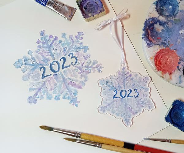 2023 snowflake ornament