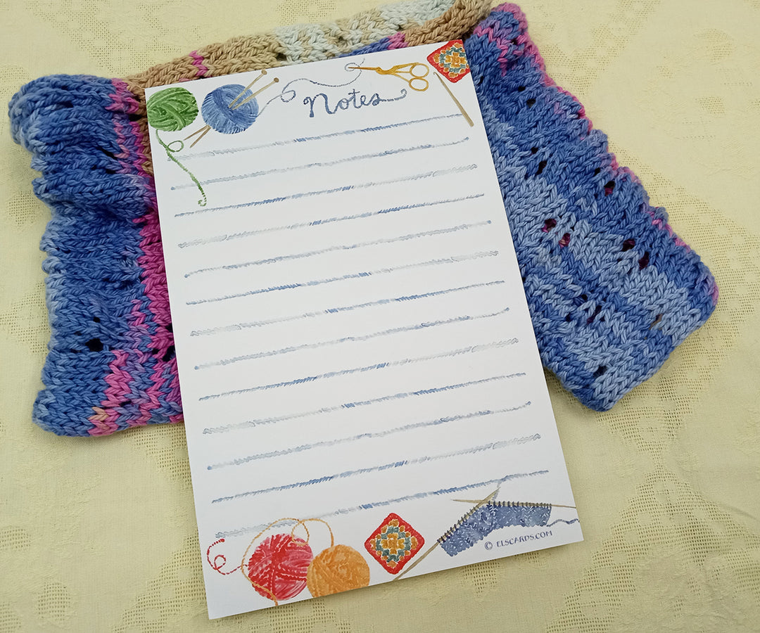 Spinning a yarn notepad